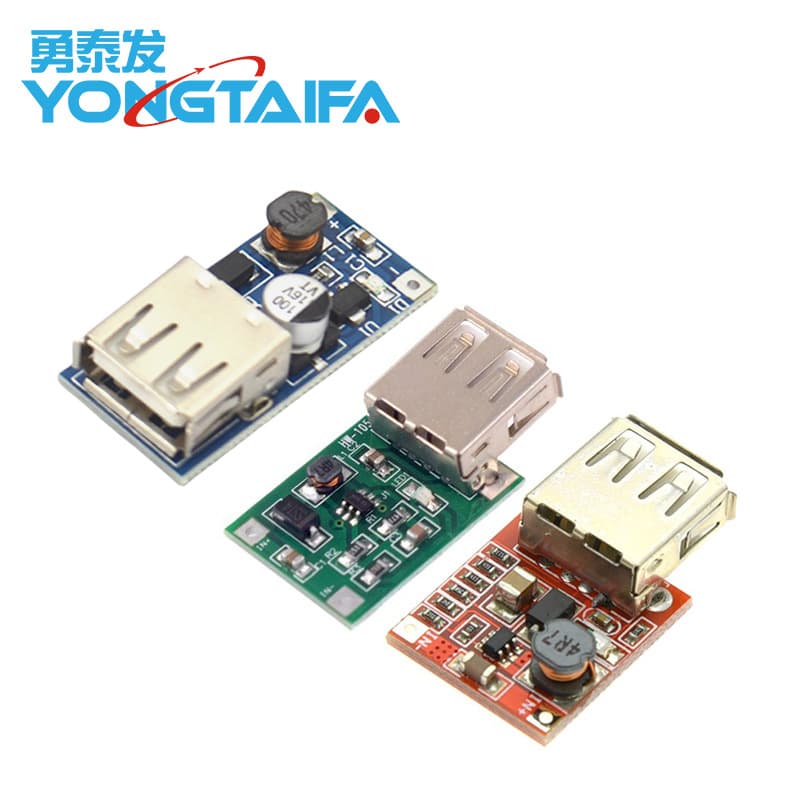 96% Efficiency DC-DC Boost Module, 3V to 5V 1A Boost Board Circuit for MP3/MP4 Mobile Phones