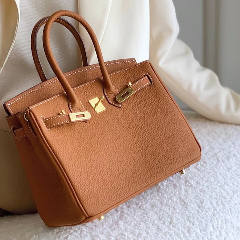 2025 New H Family Style Kelly Bag Women's Large Capacity Genuine Leather Birkin Bag Leather Shoulder Crossbody Handbag