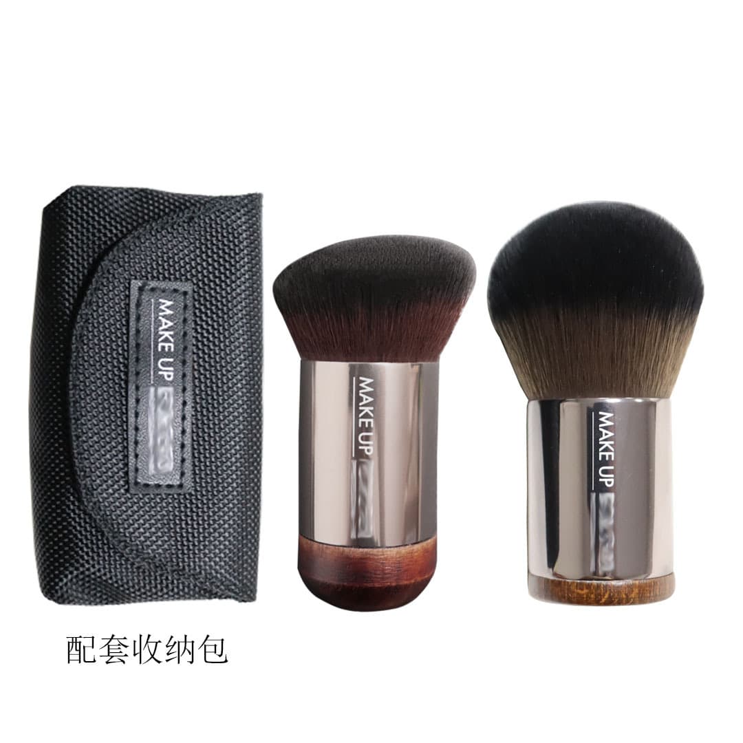 124 Mushroom Brush Loose Powder Brush 112 Polishing Foundation Brush MUF Series with Storage Bag Synthetic Bristles