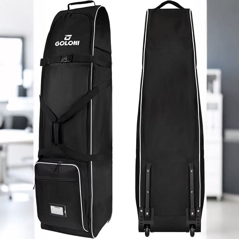 GOLONI Golf Club Bag Large Capacity Men Women Lightweight Check-in with Brake Wheels Retractable golf