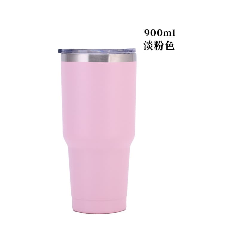 Cross-border Car Cup 304 Stainless Steel Large Capacity 30oz Beer Mug Coffee Ice Tumbler Insulated Cup Gift