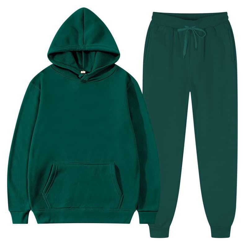 Men's Set Cross-border Trade Pullover Hoodie Sportswear Set Fashion Fleece Men's Hoodie Sweatshirt Set