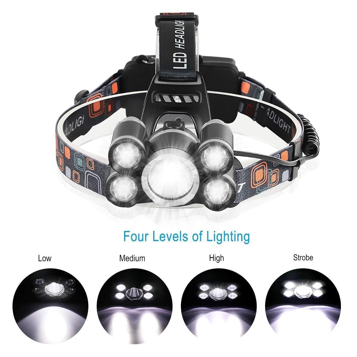 New COB Running Light from Factory, USB Rechargeable Lightweight LED Floodlight, Outdoor Camping Headlamp, Strong Light Headlight