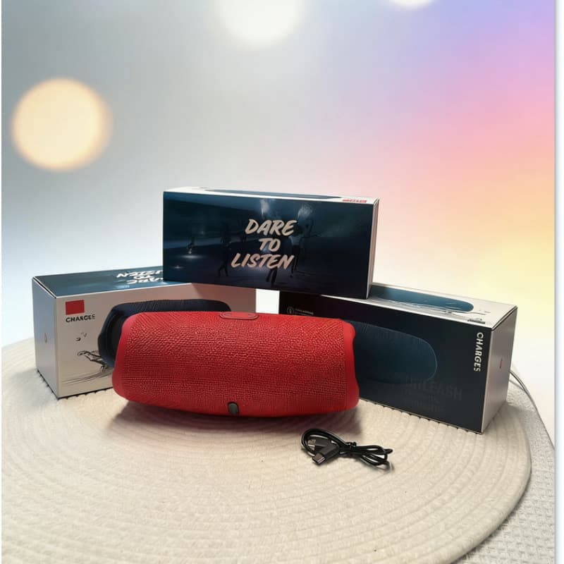 Cross-Border Applicable CHARGE5 Shockwave 5th Gen Bluetooth Speaker Subwoofer Portable TWS Card Speaker