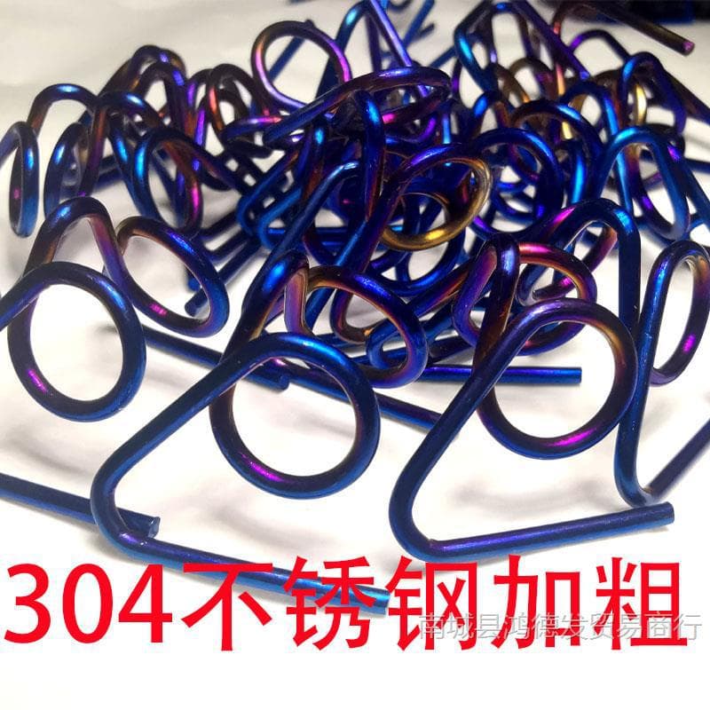 Electric vehicle, motorcycle big caliper, small crab caliper fixed 304 stainless steel spring brake, titanium thickened