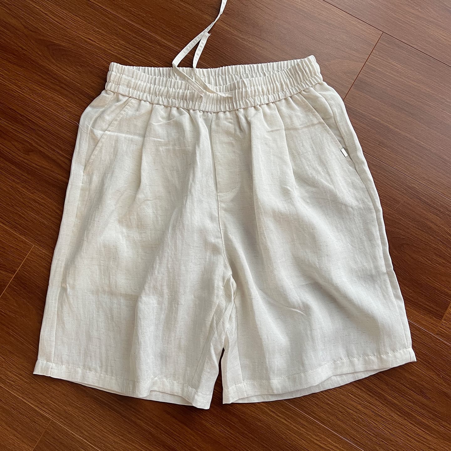 Old Money Style [Lyocell Linen] Shorts for Men 2026 Summer Thin Texture Smooth Cool Wrinkle-Resistant Five-Point Pants
