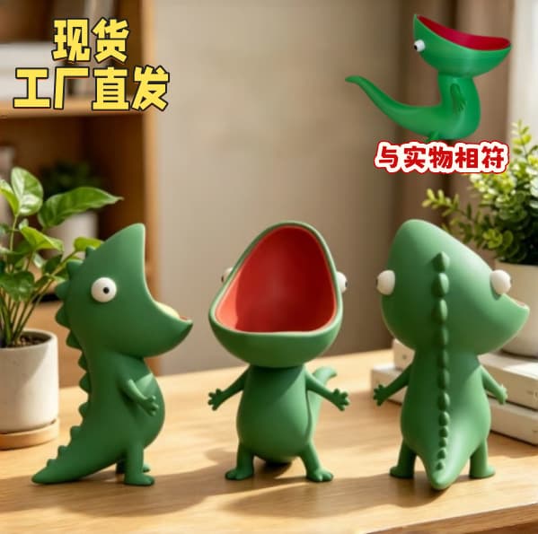 Cross-border new product Lizard Soap Holder 3D printed green innovative lizard soap box storage box ornaments