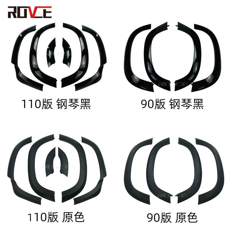 Fits 2020-2023 Land Rover Defender Wide Body Wheel Arch Defender Matte Finish Gloss Black Wheel Arch Wide Body Wheel Arch