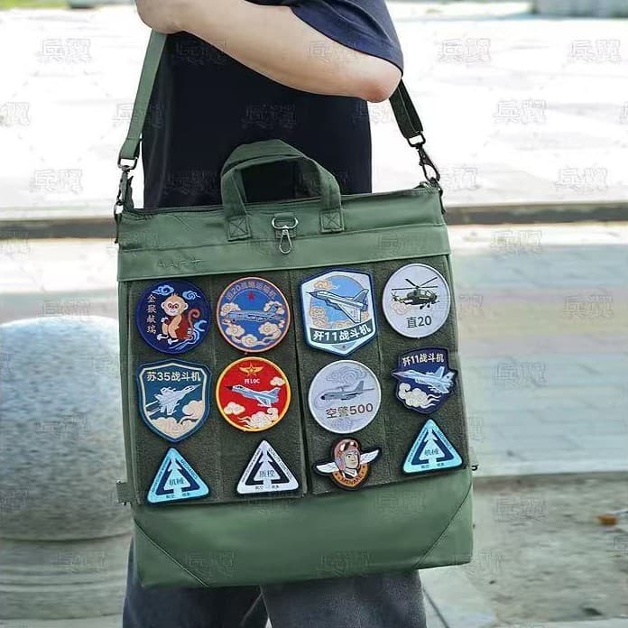 Outdoor pilot helmet bag empty version sea version pilot bag Velcro diagonal large capacity computer handbag