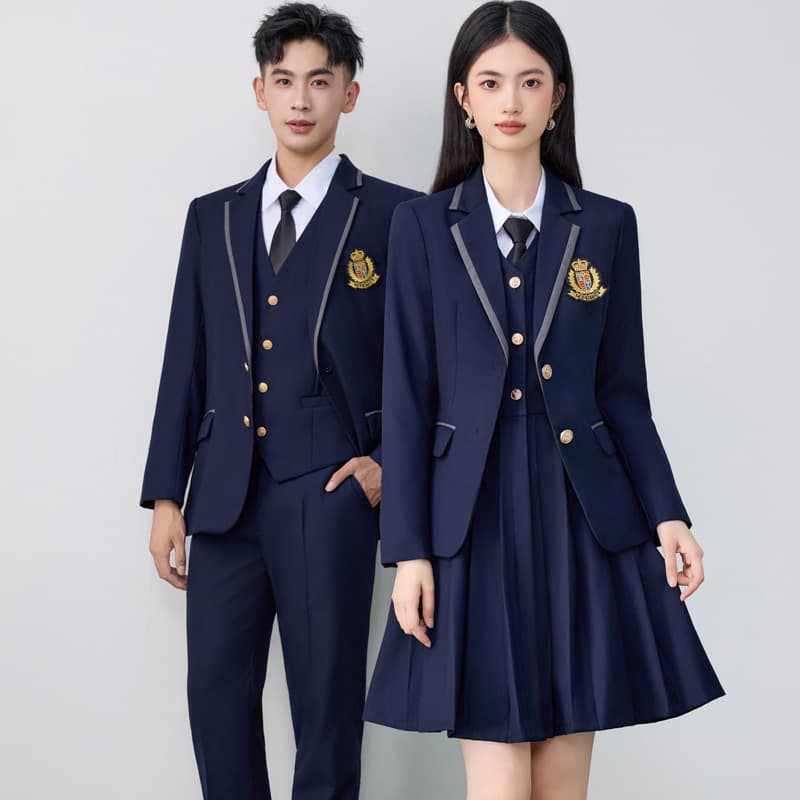 Unisex suit set, formal wear, 2025 new style, college student pleated skirt, school uniform, JK uniform suit.
