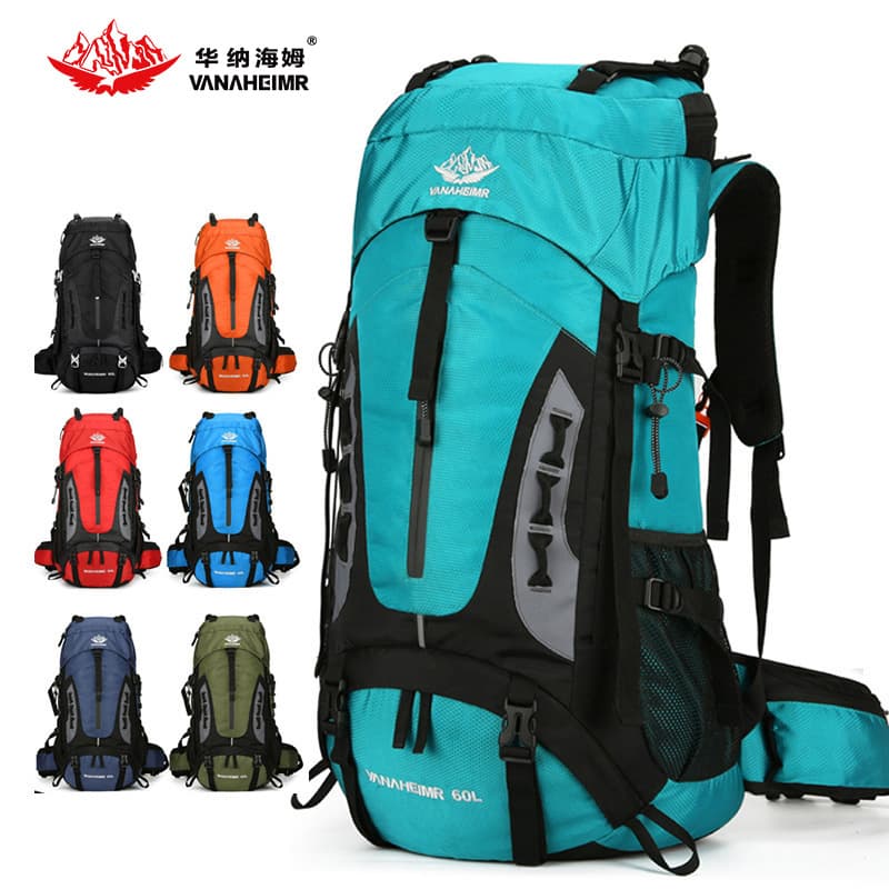 Warnerheim Cross-border Outdoor Hiking Backpack, Large Capacity Camping Daypack, Nylon Travel Backpack