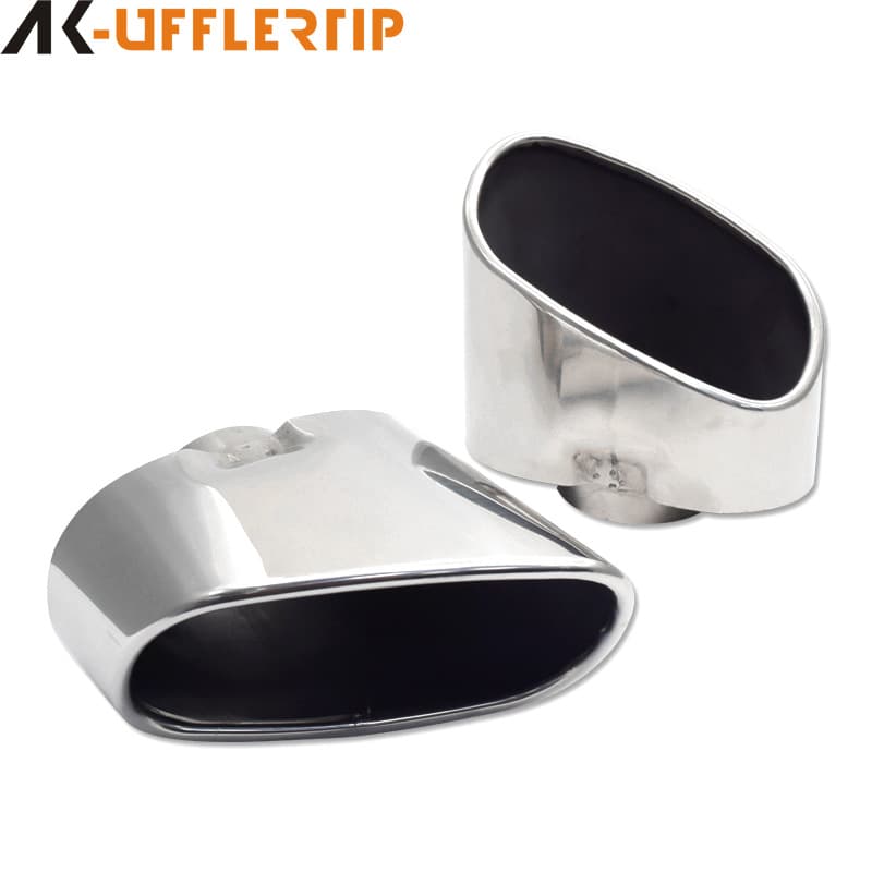 For 08-13 BMW Old X5 Upgrade High-End Square Tail Pipe Stainless Steel Exhaust Tip