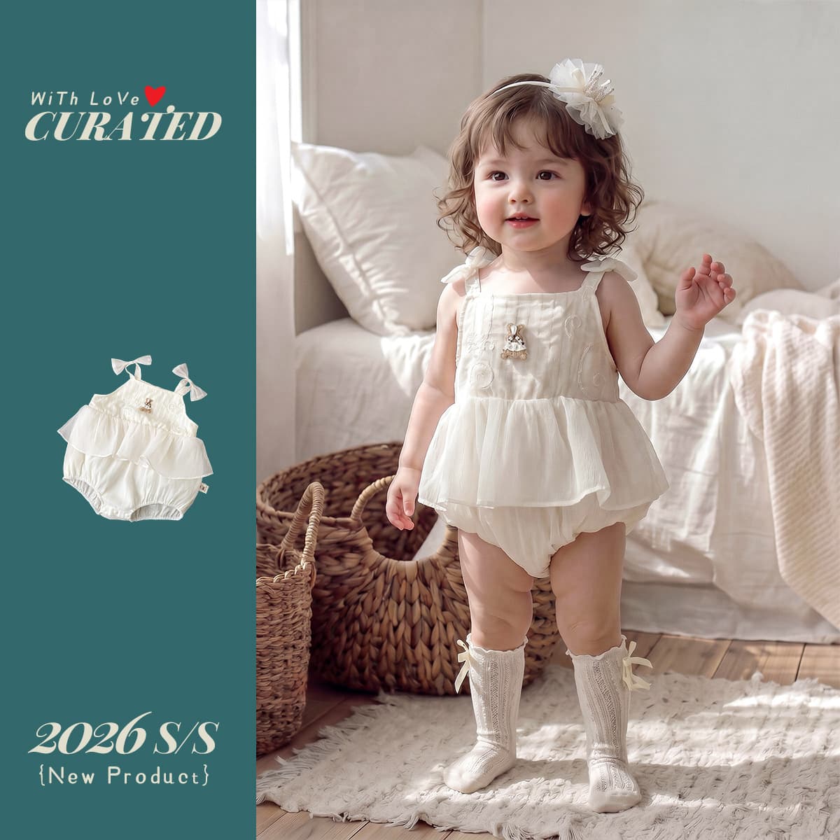One-year-old baby princess style one-piece girl sweet mesh triangle harem baby girl fashionable summer fart clothing