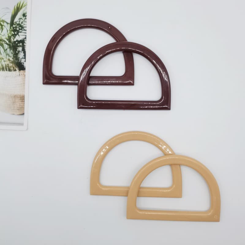 DIY Hyuna woven bag/handbag resin D-shaped handle accessories, bag hardware accessories, wholesale available.
