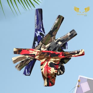 Factory Cross-Border Wholesale 4-Pack Men's Underwear Sexy Male Underwear Erotic Thong Men's Briefs