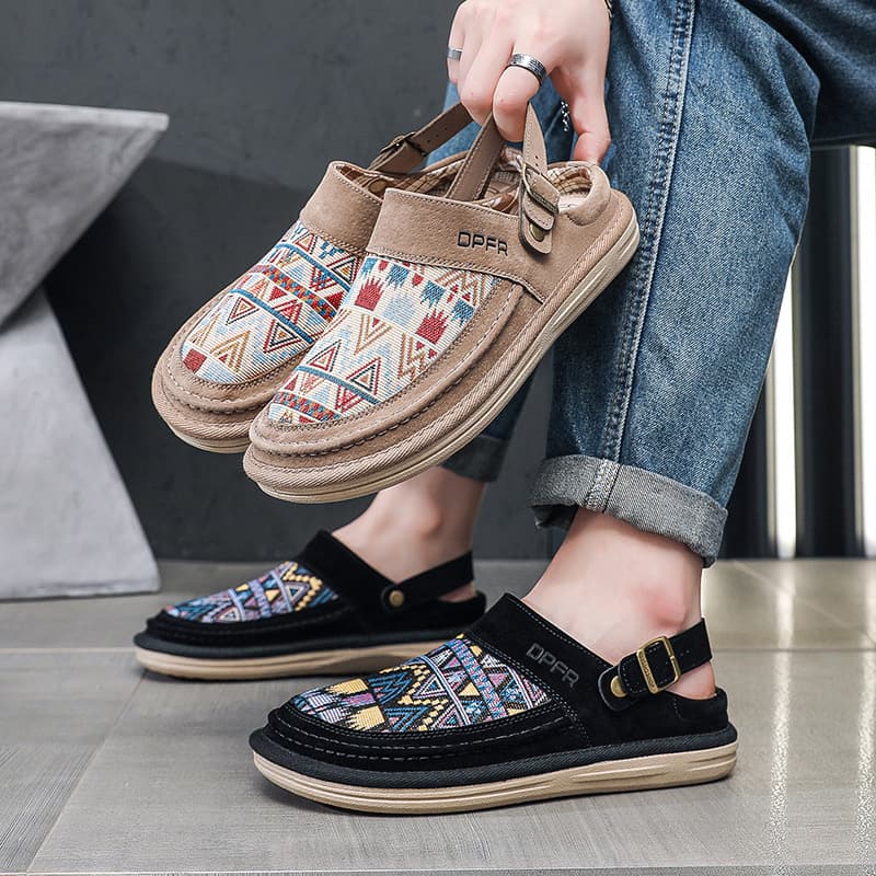 Cross-Border Summer 2026 New Men's Sandals Outdoor Driving Beach Sandals Casual Cloth Shoes Fisherman Shoes Trendy