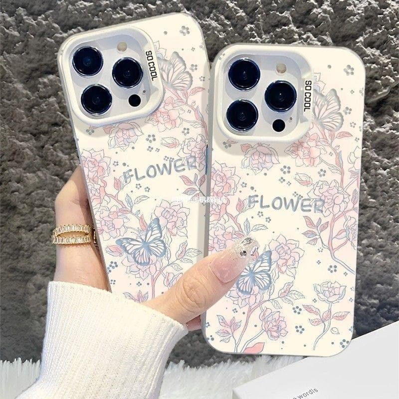 Colorful Butterfly Pattern Case for Apple 16 Pro Max, 15 Pro Trendy, 14 Premium, 13 Creative, 12