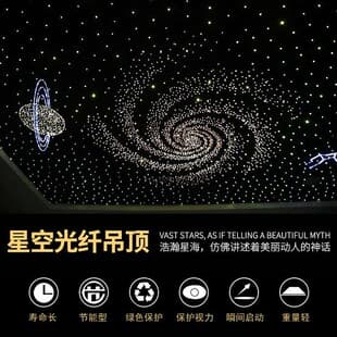 Starry Sky Ceiling Fiber Optic Light for Home Theater, KTV, Bar, Living Room, Bedroom Decoration