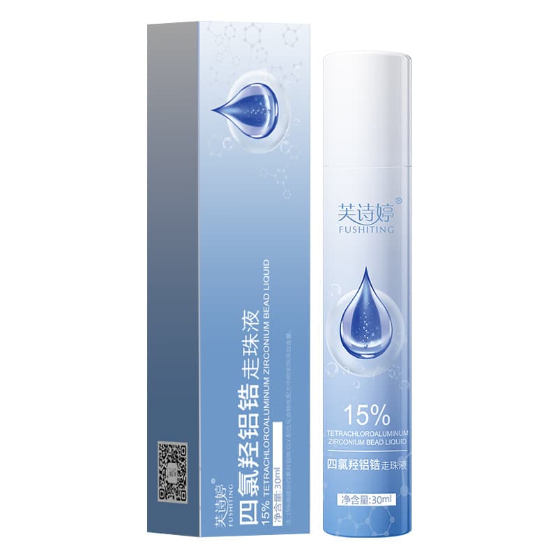 Fushiting Zirconium Aluminum Tetrachlorohydrex Gly Roll-on Antiperspirant - Odor and underarm odor elimination, body fragrance, dry and fresh, drop shipping available.
