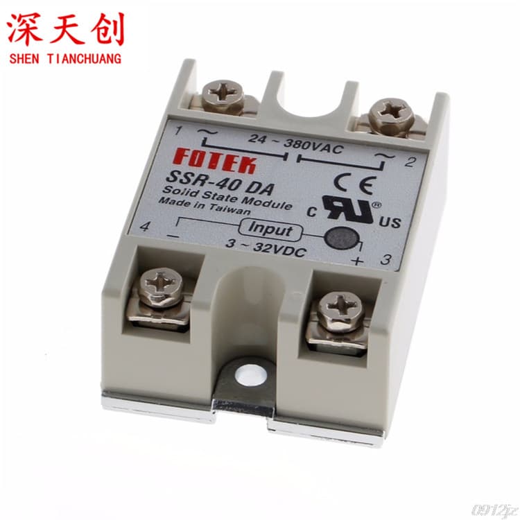 SSR-40 DA Solid State Relay 24V-380V 40A 250V DC Controlled AC