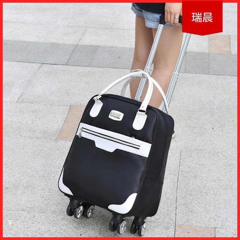 New Retro Luggage Case Female Universal Wheel Trolley Case Male Student Durable Canvas Case Travel Case Large Capacity Trendy