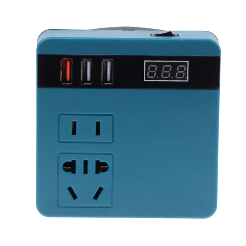 Lithium Battery Inverter Power Tool Battery Inverter AC220V/DC5V/12V Outdoor Inverter
