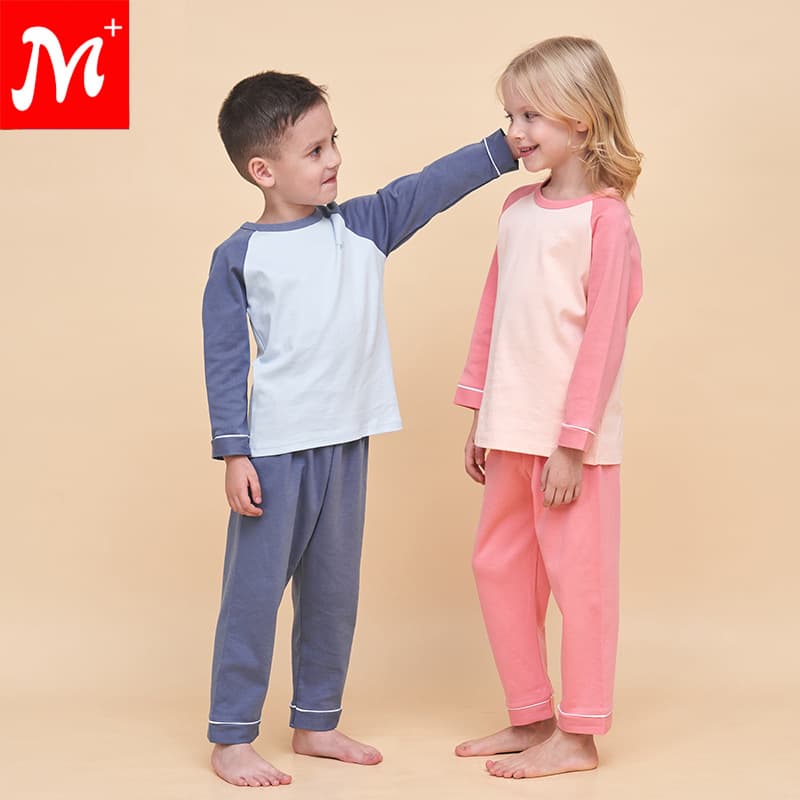 Boys' Pajama Set Long Sleeve and Pants, Girls' Spring/Autumn Casual Homewear, Boys and Girls Baby Combed Cotton Pajamas