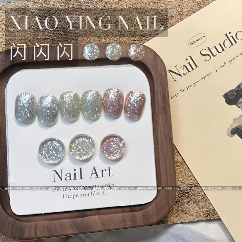 Huasidie-New Square Bottle 15ml Sparkling (3 Colors) Summer Popular Sparkling Platinum Gel Nail Polish