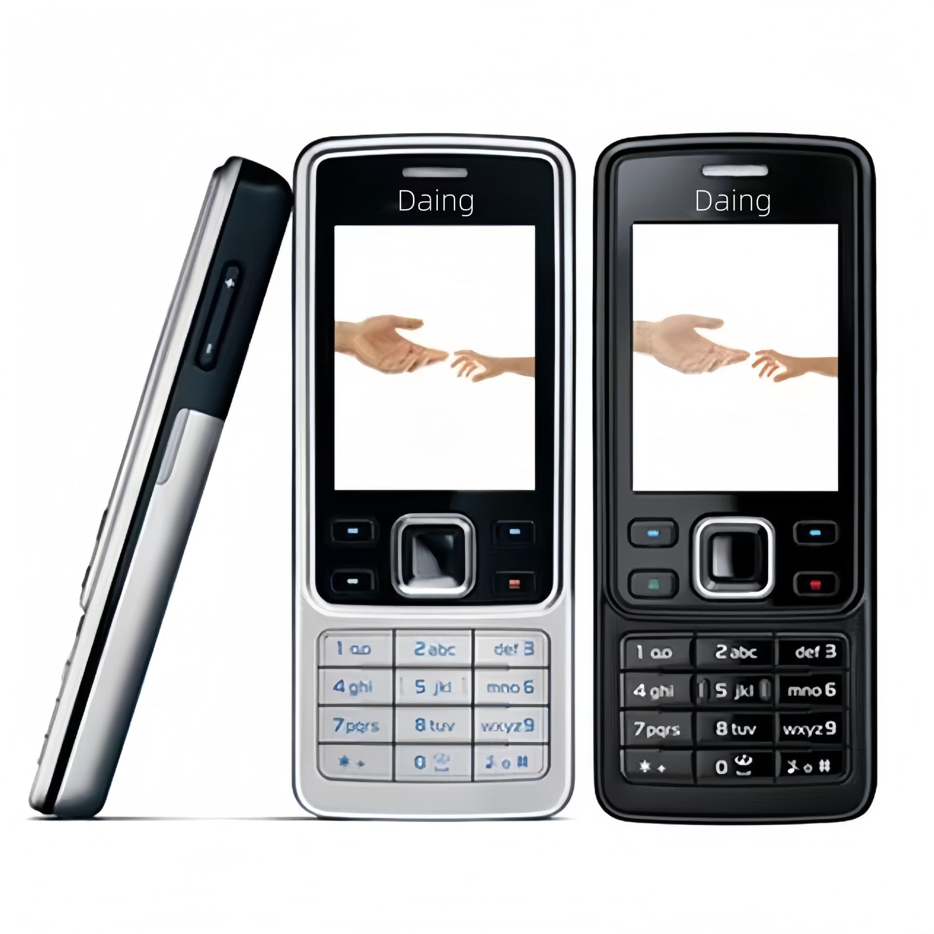 Cross-border trade classic 6300, metal shell keypad phone, GSM 2G backup bar phone for seniors