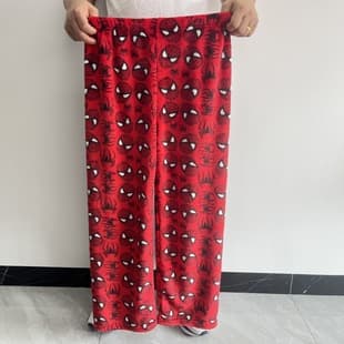 Flannel Cartoon Lounge Pants for Women, Thick Warm Winter Sleep Pants, Casual Home Pajama Bottoms, Export Quality