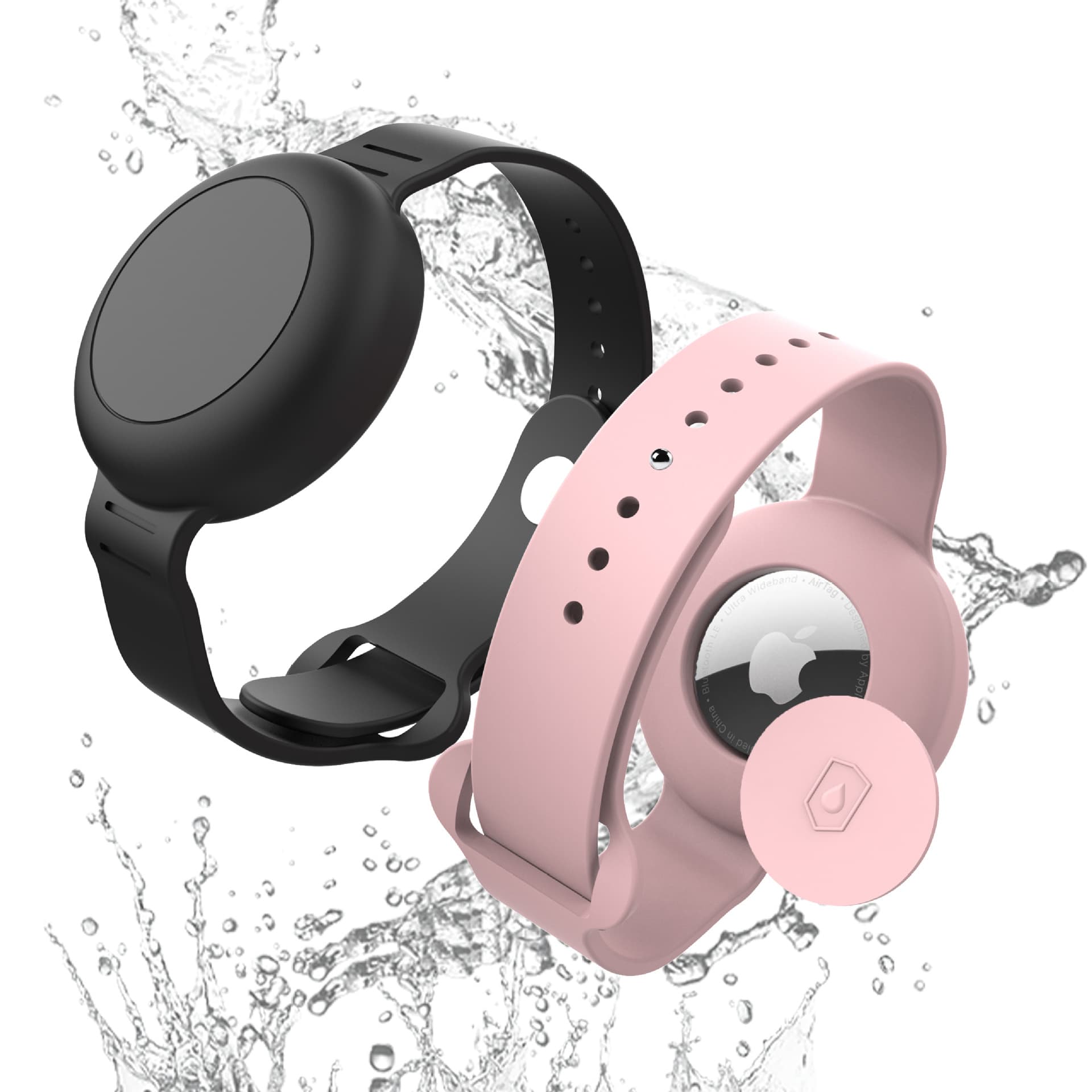 Compatible AirTag Protective Case Strap, Apple Tracker Kids Wristband Waterproof Band, AirTag 2 Case