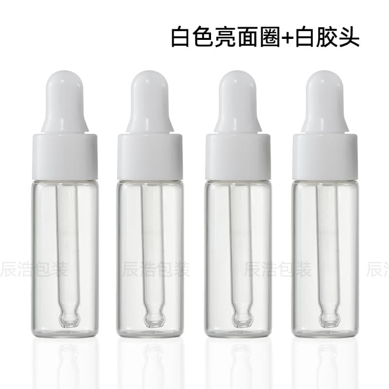 3ml Clear Small Dropper Bottle 1ml 2ml Trial Sample Dispensing Bottle 4ml 5ml Essential Oil Bottle Glass Bottle