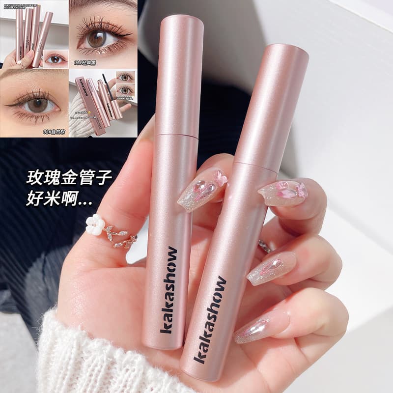 Kakashow Dense Lifting Lengthening Mascara naturally curls and lifts long-lasting, waterproof and flexible, and prevents smudging for big eyes