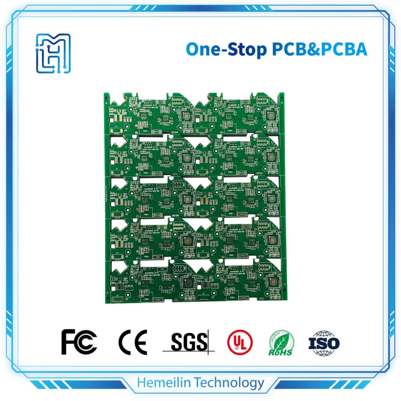 Rapid PCB prototyping (double-sided), printed circuit board fabrication, PCB board making, customization, fast board production.