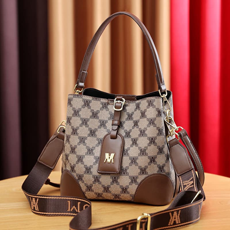 Women's Handbag 2025 Fall/Winter New Korean Style Fashion Shoulder Crossbody Bag Soft PU Leather Bucket Bag for Women
