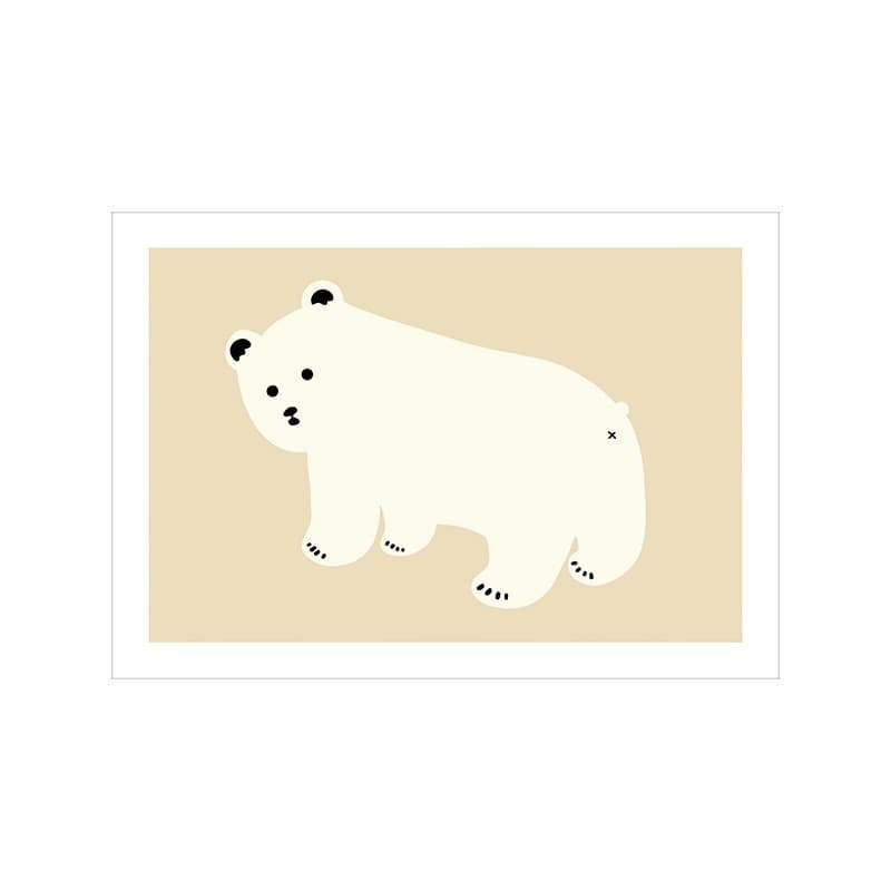 Nordic Cute Cartoon Decorative Painting, Children's Room Minimalist Ins-style Canvas Art with Optional Frame by Jiade Art