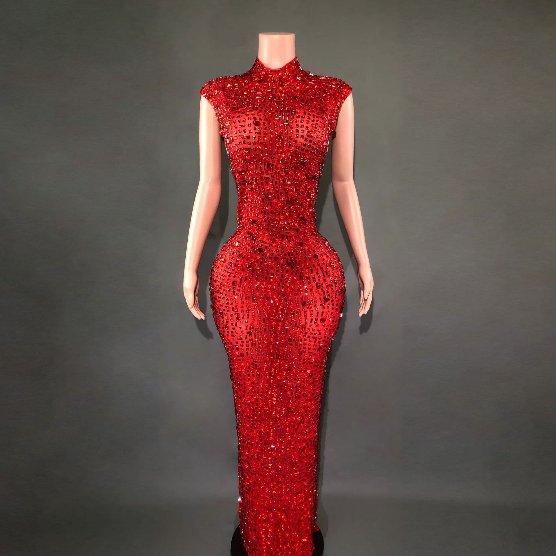 Summer New Evening Gown Women Long Beaded Slimming Party Wedding Dress Dress
