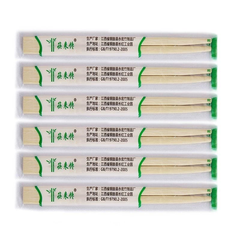 Wholesale Disposable Bamboo Chopsticks Commercial Twin Connected Fast Food Restaurant Takeout Convenient Household Wedding Hygiene Bulk