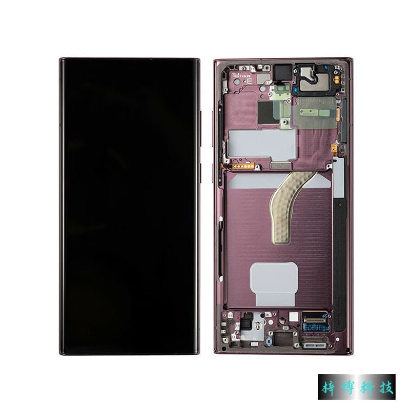 Suitable for Samsung screen assembly S23u framed S91805G LCD touch screen internal and external screen assembly OLED