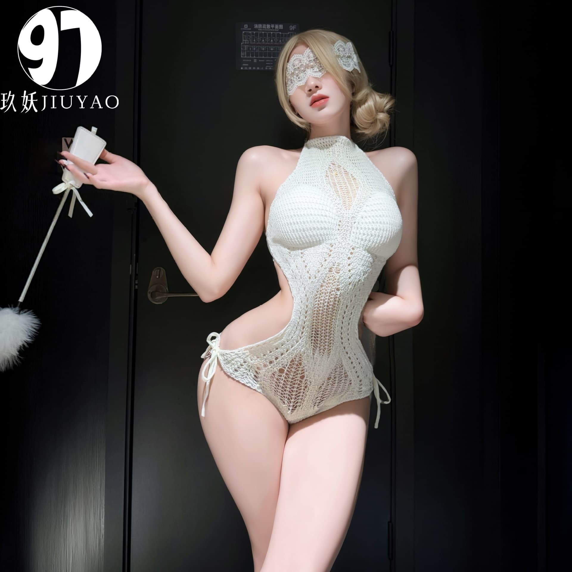Sexy lingerie one-piece swimsuit for women outdoor beach bath bikini sexy hollow temptation see-through backless pure desire