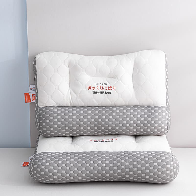 High-strength neck-protecting latex massage pillow, small A-type Japanese-style anti-traction neck pillow core