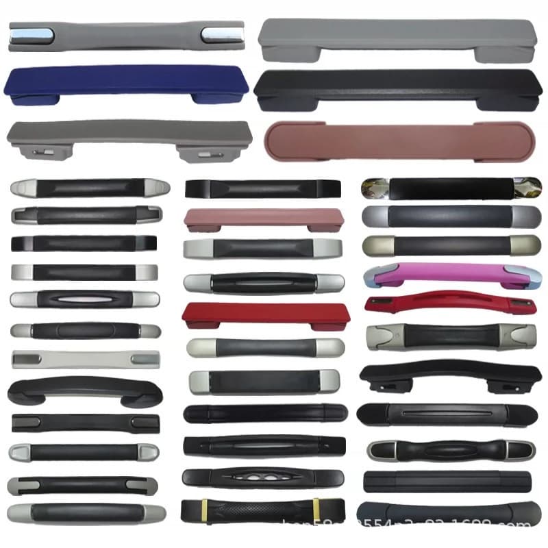 The manufacturer supplies suitcase handles, luggage handles, wine box handles, cosmetics boxes, and hand-held extension handles from stock.
