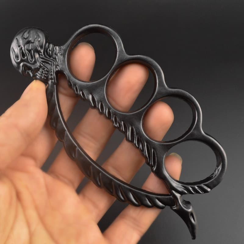 Cross-Border Four-Finger Knuckle Duster Self-Defense Tool Finger Ring Knuckle Guard