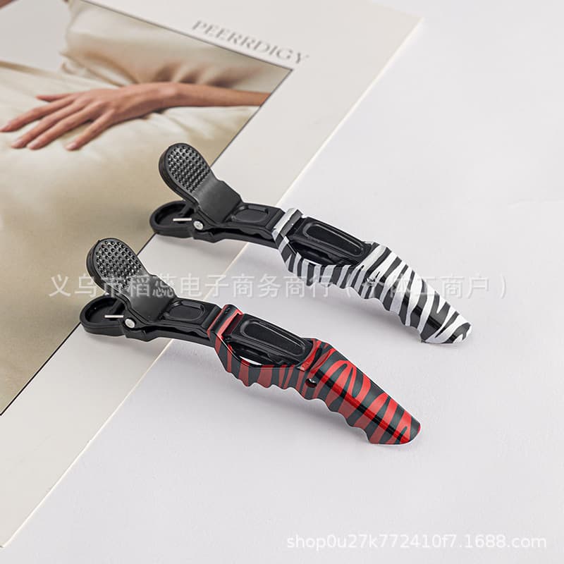 Alligator Clip Multi-Function Hair Clip Water Transfer Printing Positioning Hair Clip Factory Direct