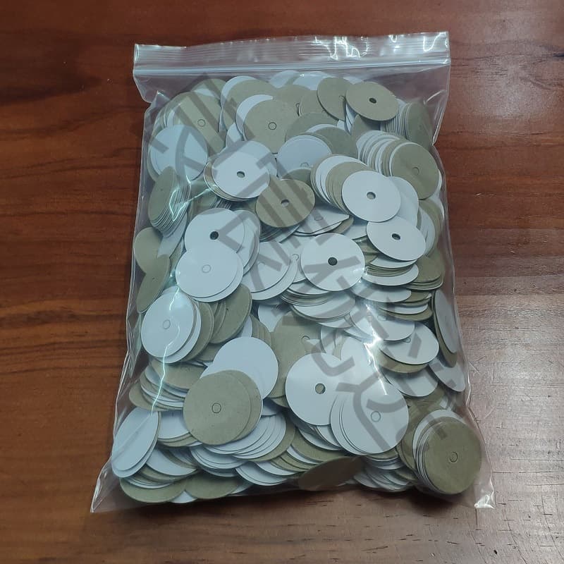 File document bag accessories auxiliary materials spare gray-white board paper round washer diameter 28MM thickened fixed screw nut ring