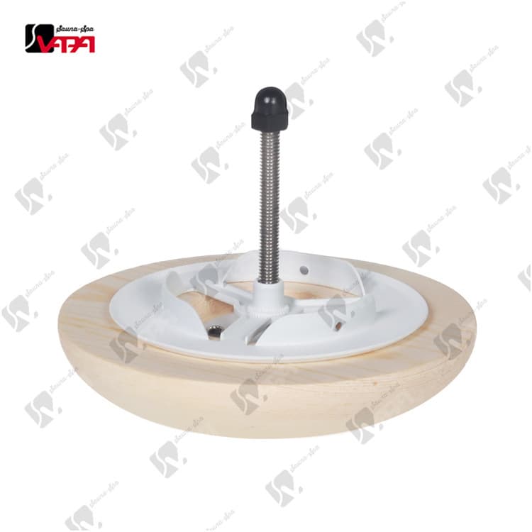 Weipasauna Factory Direct New Wooden Round Air Outlet Accessories, High-Temperature Resistant for Dry Sauna Bathhouses