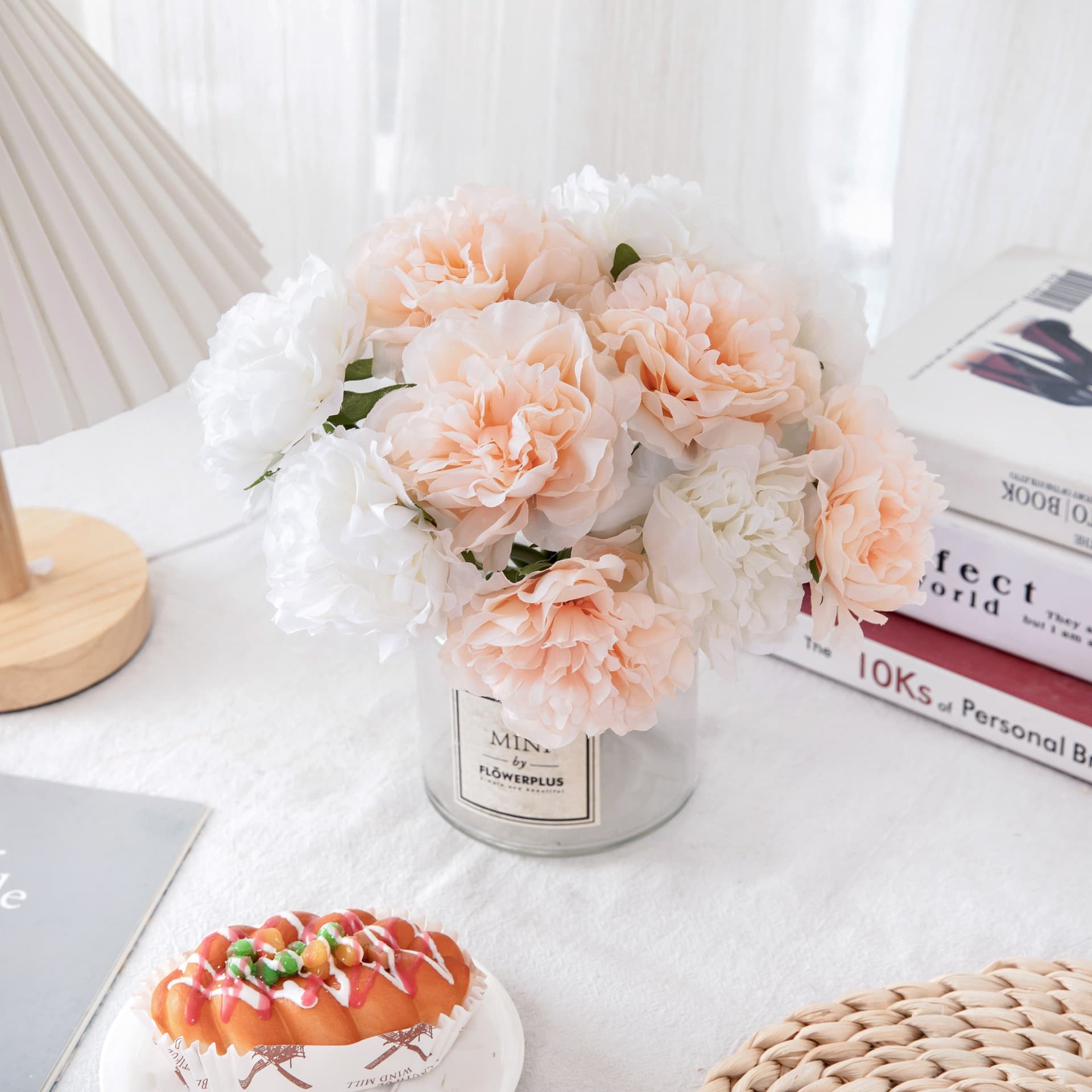 Peony Bouquet Artificial Flowers Factory Wholesale Fake Flowers Wedding Decoration Crafts Cross-border Bouquet Green Plants