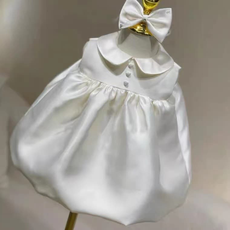 Summer Baby Girl 100 Days First Birthday Little Dress Cute Princess Dress for Photo Shoot High-End