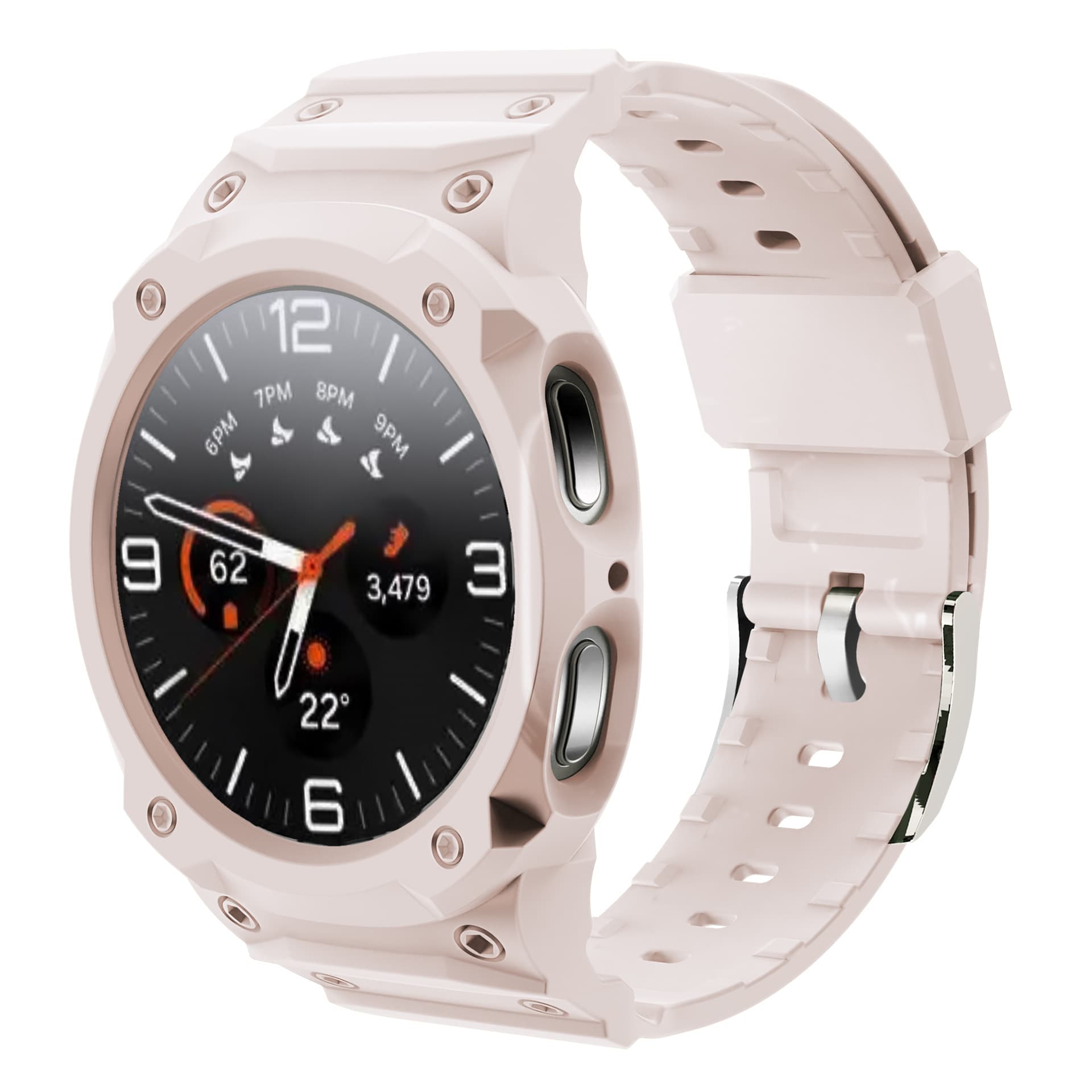 For Samsung Galaxy Watch8 TPU One-Piece Drop-Resistant Band 40/44MM with Protective Case Strap