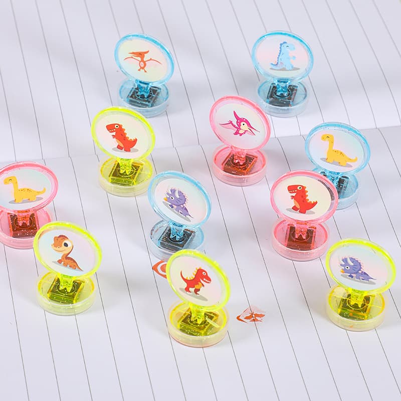 Mini Dinosaur Seal Children's DIY Fun Seal Toy Cartoon Animal Kindergarten Prize Gift Gift